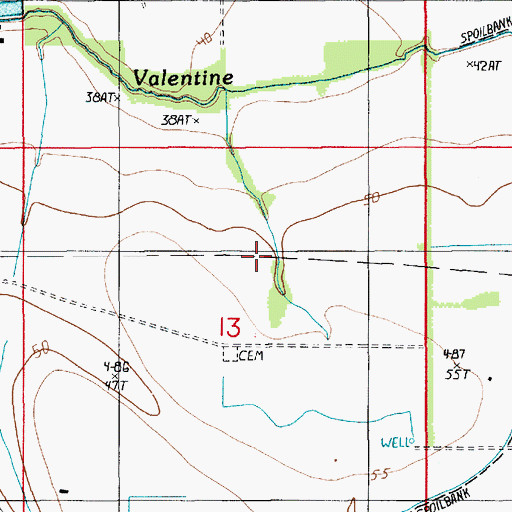 Topographic Map of East Basile Oil and Gas Field, LA