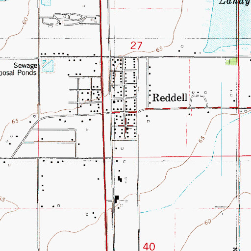 Topographic Map of First Baptist Church, LA