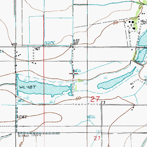 Topographic Map of North Basile Oil Field, LA