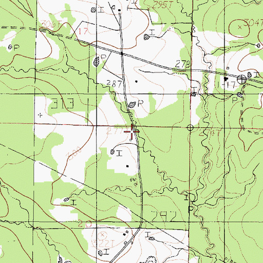 Topographic Map of Teel (historical), LA
