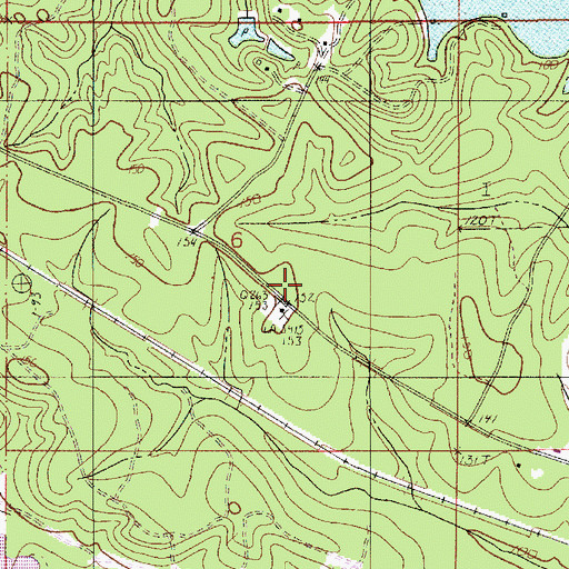 Topographic Map of Billis (historical), LA
