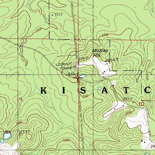 Topographic Map of Black Creek (historical), LA