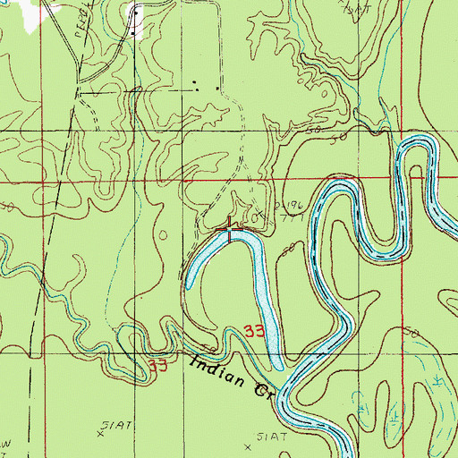 Topographic Map of Boston Fool River, LA