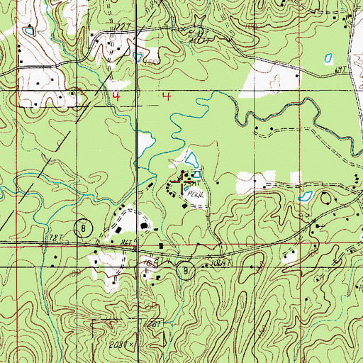 Topographic Map of Camp Mary Lee, LA