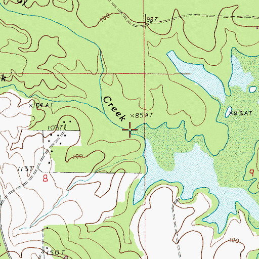 Topographic Map of Copol Creek, LA