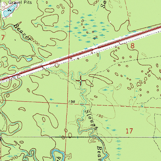 Topographic Map of Sandy Creek, AR