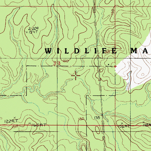 Topographic Map of Double Branches, LA