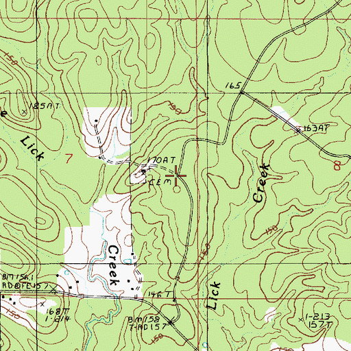 Topographic Map of Iatt, LA
