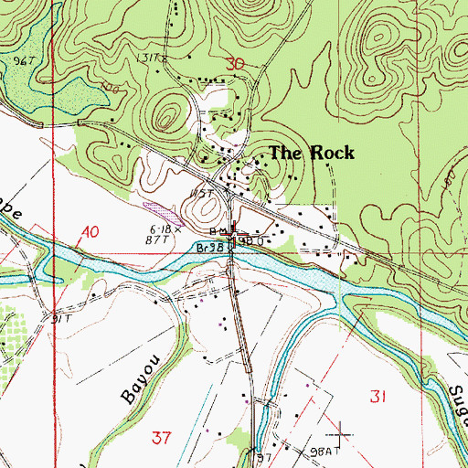 Topographic Map of Lee Chapel (historical), LA