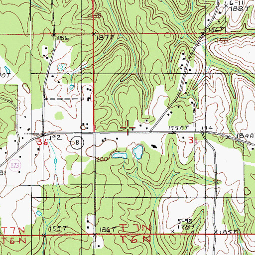 Topographic Map of O K School (historical), LA
