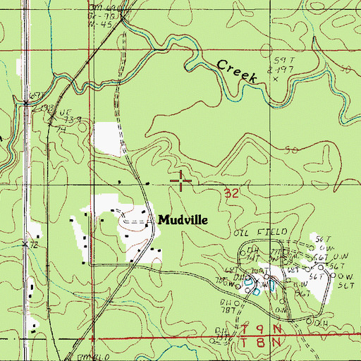 Topographic Map of Selma Oil Field, LA