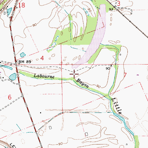 Topographic Map of Tabernacle Church (historical), LA
