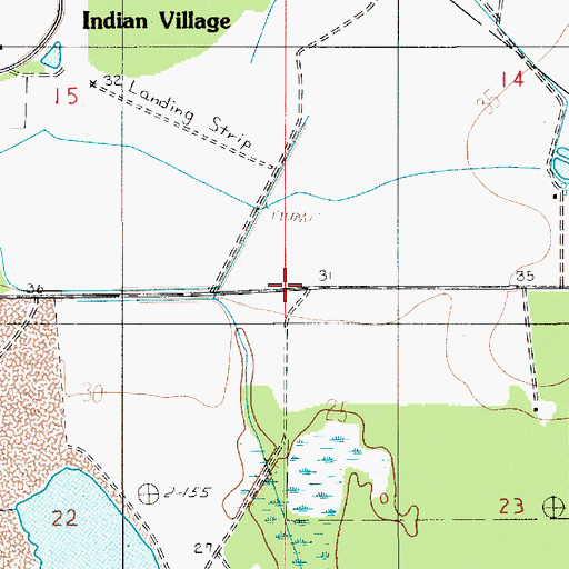 Topographic Map of Gravel Point, LA