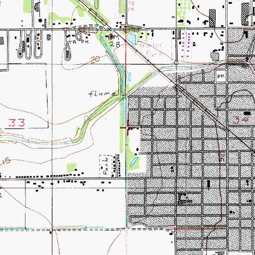 Topographic Map of Kingdom Hall of Jehovahs Witnesses, LA