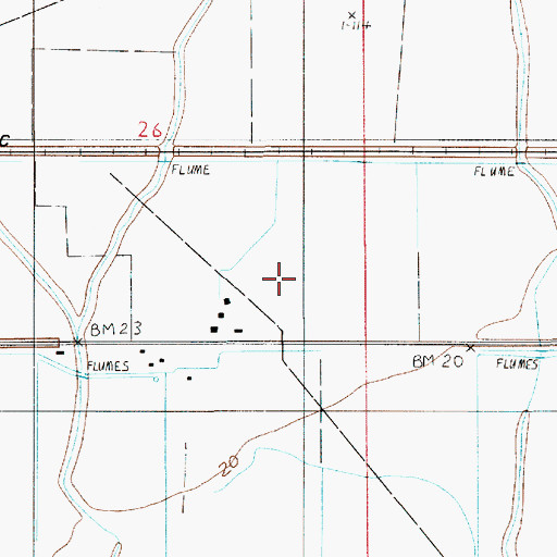 Topographic Map of Northeast Bon Air Gas Field, LA