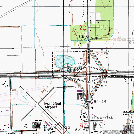 Topographic Map of Oil and Gas Park, LA