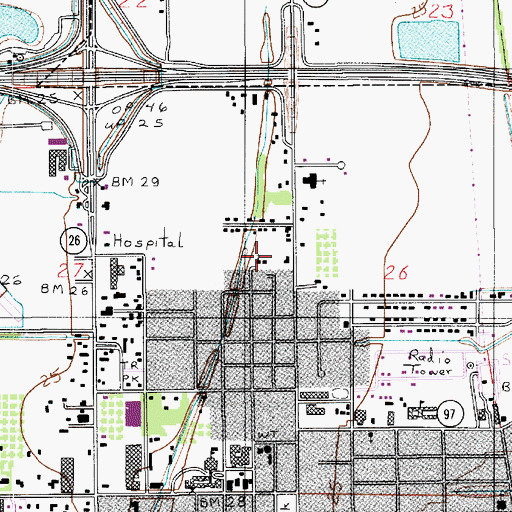 Topographic Map of Saint Lukes Episcopal Church, LA
