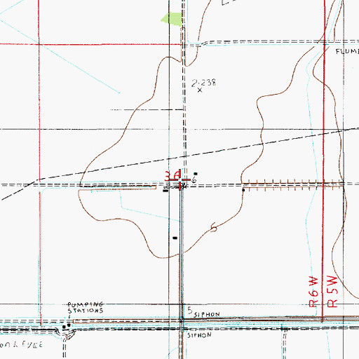 Topographic Map of South Hayes Gas Field, LA
