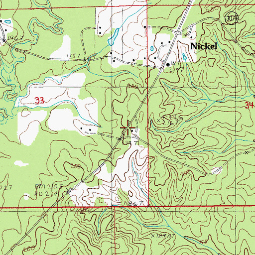 Topographic Map of Aimoch School (historical), LA