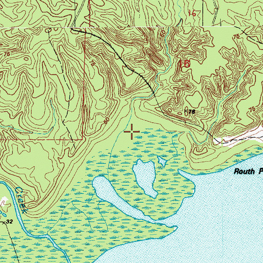 Topographic Map of Carr Hollow, LA