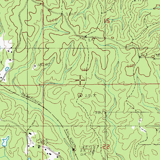 Topographic Map of Center School (historical), LA