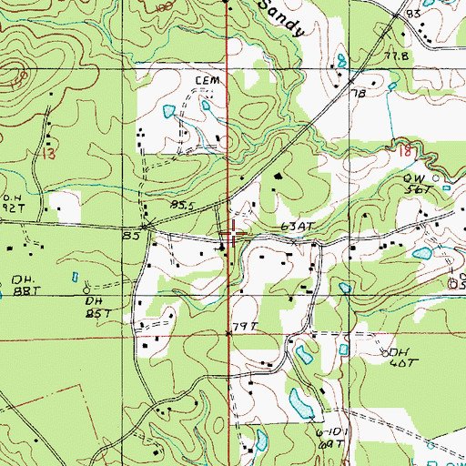 Topographic Map of Crossroads School (historical), LA