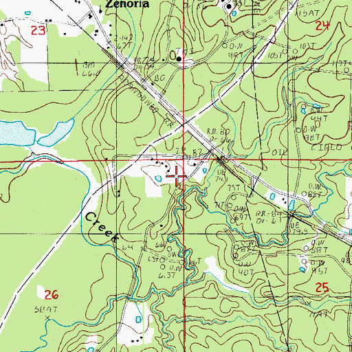 Topographic Map of Gilmore Church (historical), LA