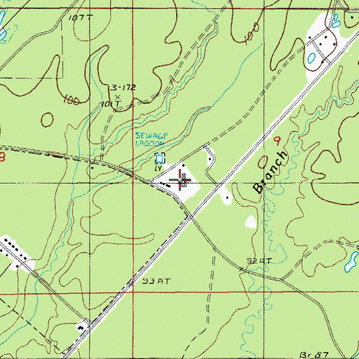 Topographic Map of Hardtner Medical Center, LA