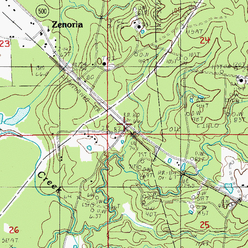 Topographic Map of Hester, LA