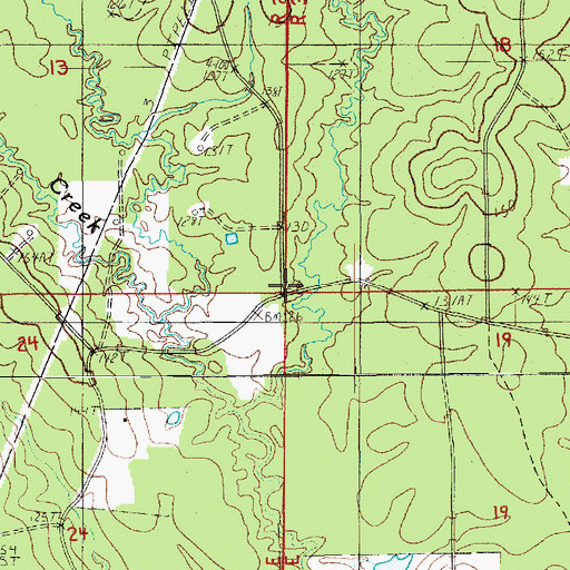 Topographic Map of Liberty School (historical), LA