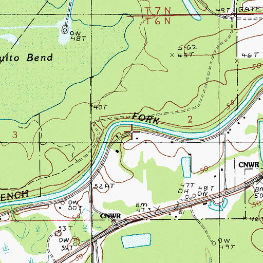 Topographic Map of Prosperity School (historical), LA