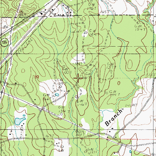 Topographic Map of Standard Gas Field, LA