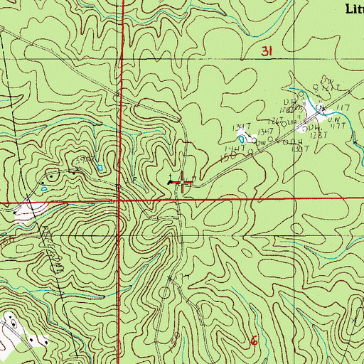 Topographic Map of Thayer School (historical), LA