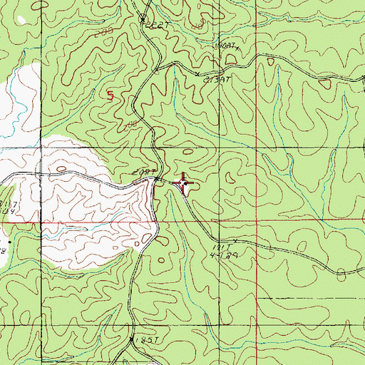 Topographic Map of Aimwell Pentecostal Church, LA