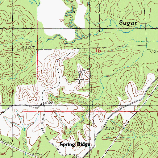 Topographic Map of Cassels Hill, LA