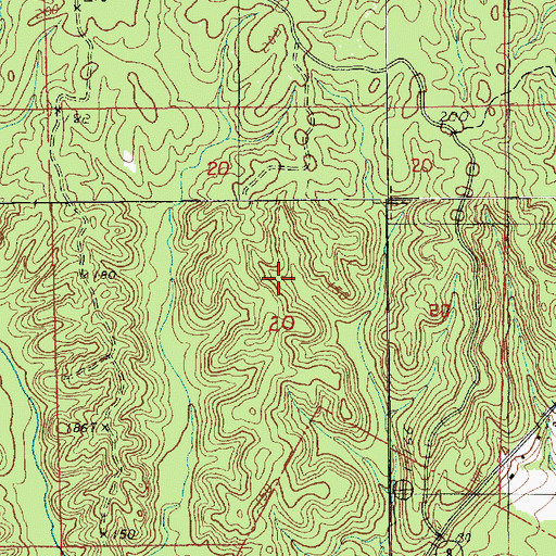 Topographic Map of Craig Bayou Oil Field, LA