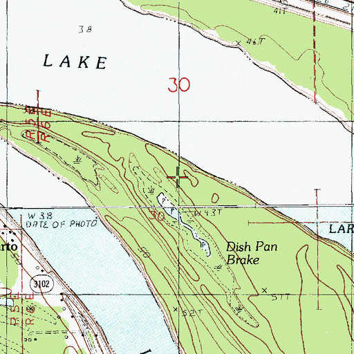Topographic Map of Foster Ridge Oil Field, LA