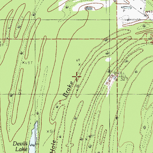 Topographic Map of Larto Oil Field, LA