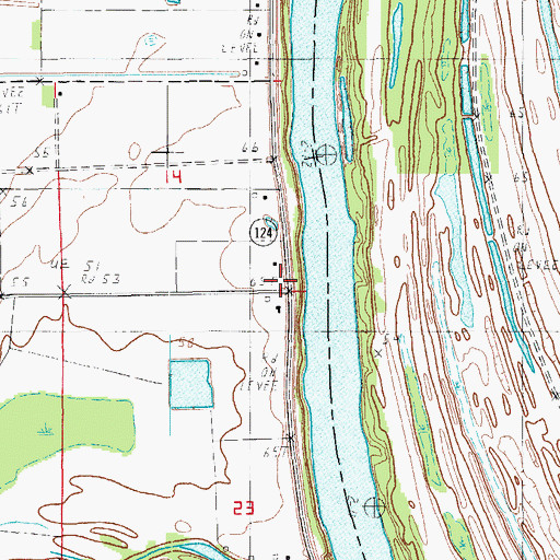 Topographic Map of Mayo Landing, LA