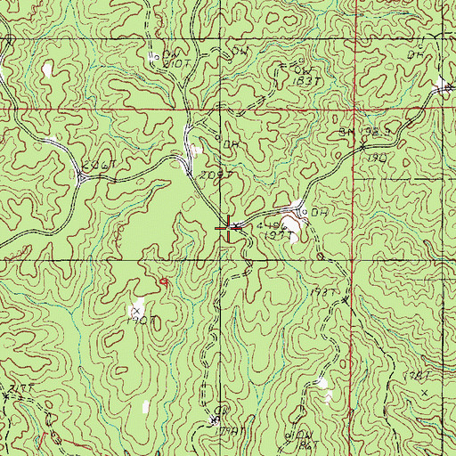 Topographic Map of South Prichard Oil Field, LA