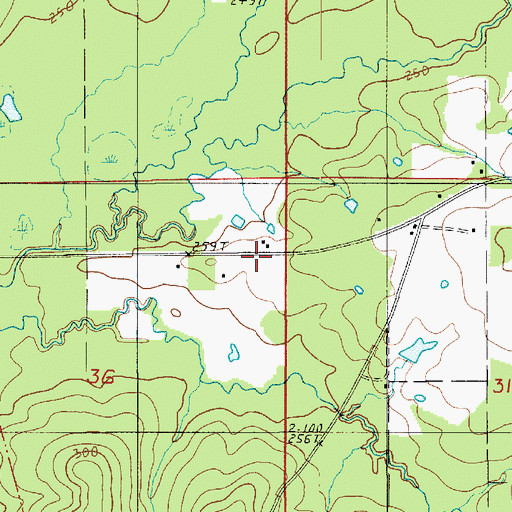 Topographic Map of Arbor Spring Church (historical), LA