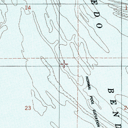 Topographic Map of Bar Lake School (historical), LA