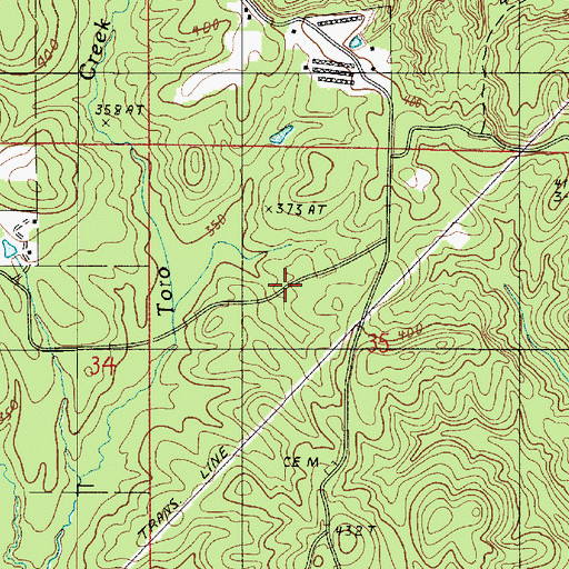 Topographic Map of Bay Spring Church (historical), LA