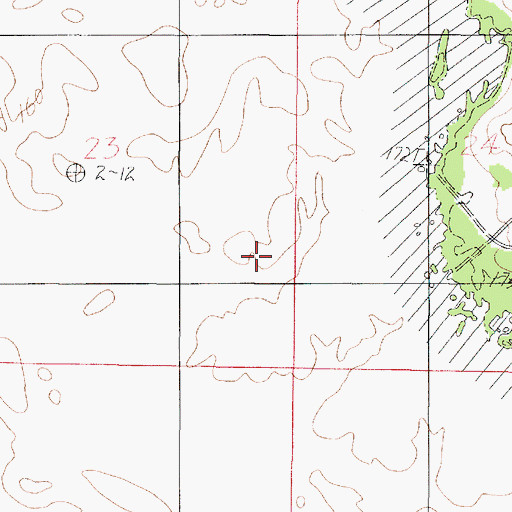 Topographic Map of Blue Lake School (historical), LA