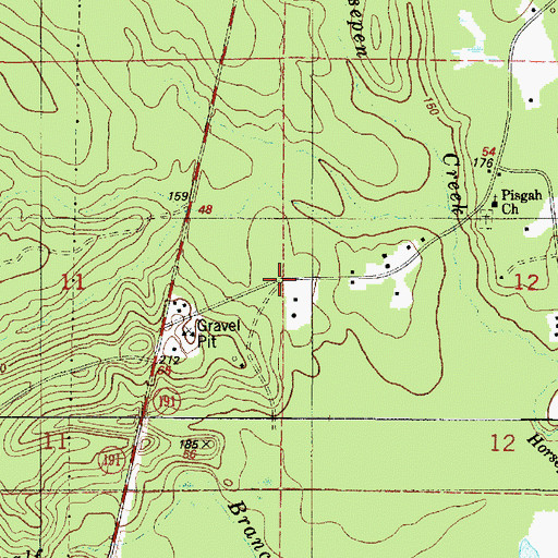 Topographic Map of Carmenia (historical), LA