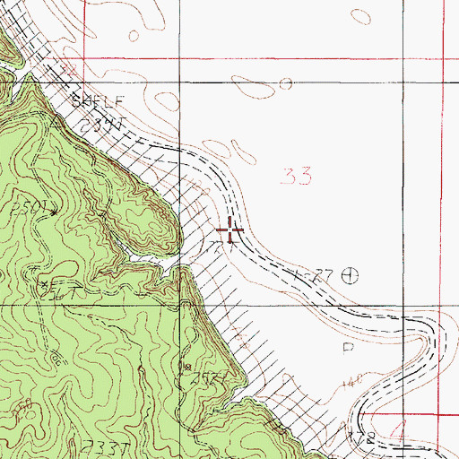 Topographic Map of Chamber Ferry (historical), LA