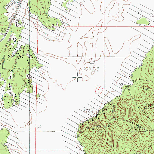 Topographic Map of Choctaw Branch, LA