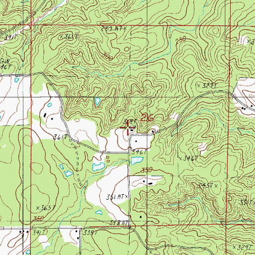 Topographic Map of Clark School (historical), LA