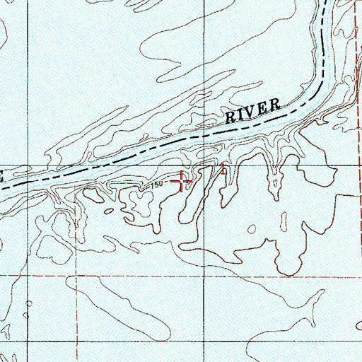 Topographic Map of Columbus (historical), LA