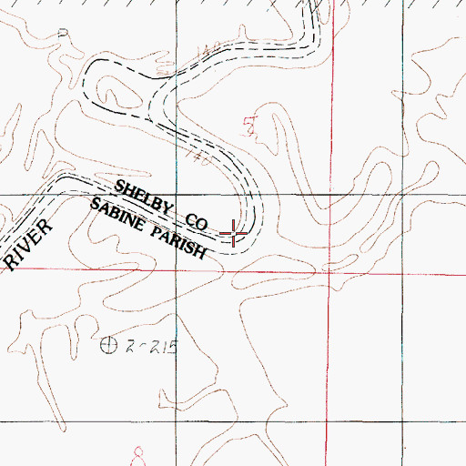 Topographic Map of Darnell Ferry (historical), LA